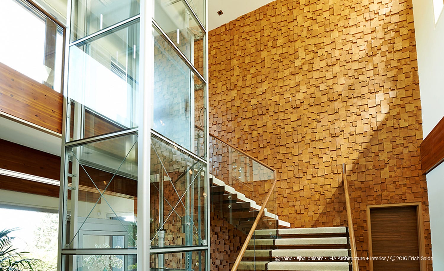 Balsam Residence - Elevator/Feature Wall